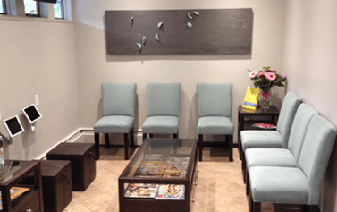 Our office lobby at Cedar Ridge Dental